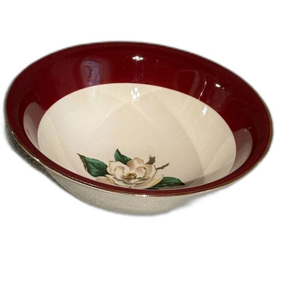 Homer Laughlin Lifetime China Burgundy Serving Bowl-DISCONTINUED - Picture 3 of 5
